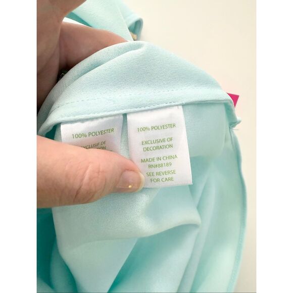 Lilly Pulitzer Womens Whisper Blue Embellished Neck Jane Maxi Dress Size 8 NWT - Picture 9 of 9